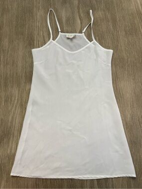 Rieley White Slip Dress with Spaghetti Straps